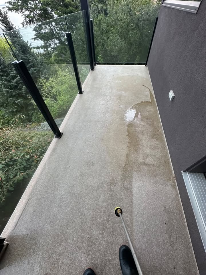 Patio Pressure Wash before